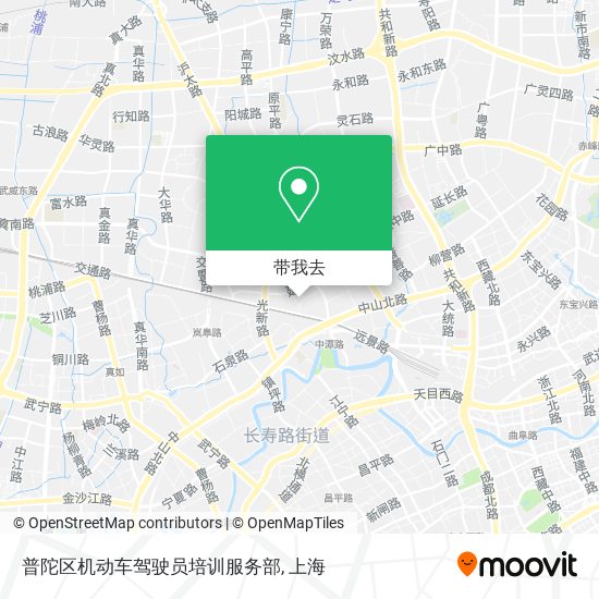 普陀区机动车驾驶员培训服务部地图