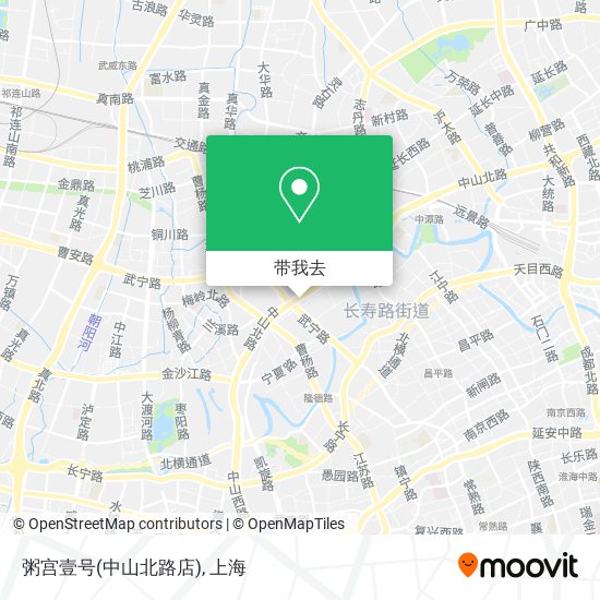 粥宫壹号(中山北路店)地图