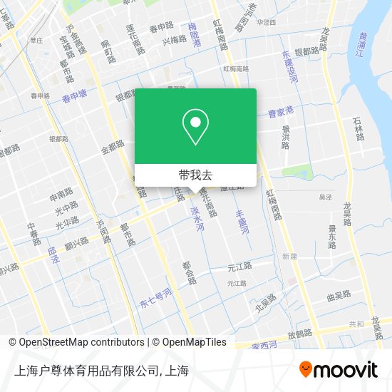 上海户尊体育用品有限公司地图