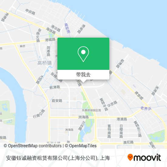 安徽钰诚融资租赁有限公司(上海分公司)地图