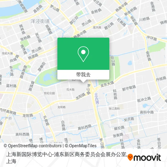 上海新国际博览中心-浦东新区商务委员会会展办公室地图