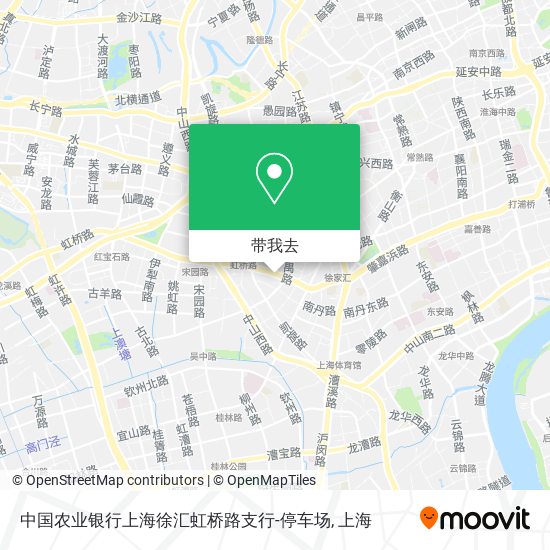 中国农业银行上海徐汇虹桥路支行-停车场地图