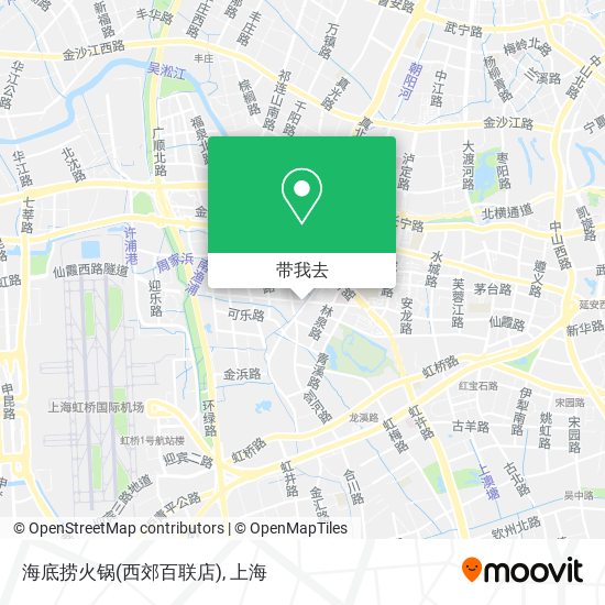 海底捞火锅(西郊百联店)地图