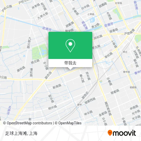 足球上海滩地图