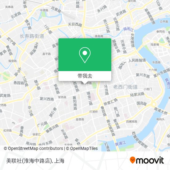 美联社(淮海中路店)地图