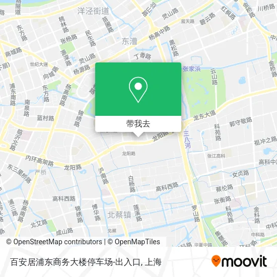 百安居浦东商务大楼停车场-出入口地图