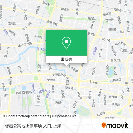 馨越公寓地上停车场-入口地图