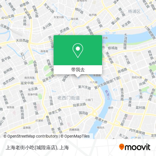 上海老街小吃(城隍庙店)地图