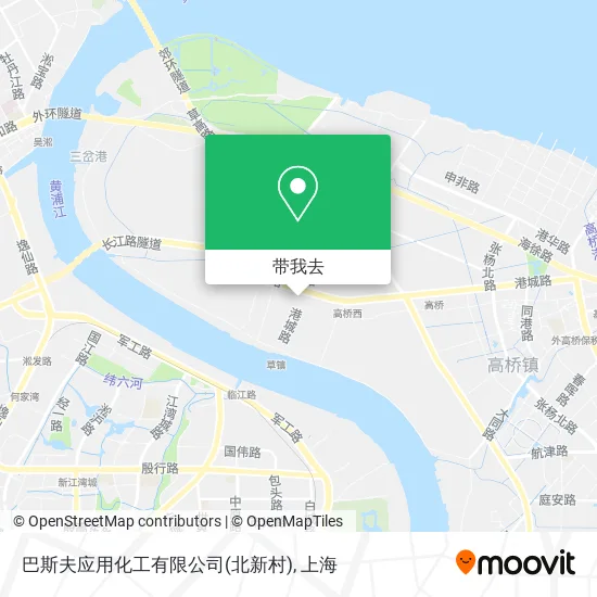 巴斯夫应用化工有限公司(北新村)地图