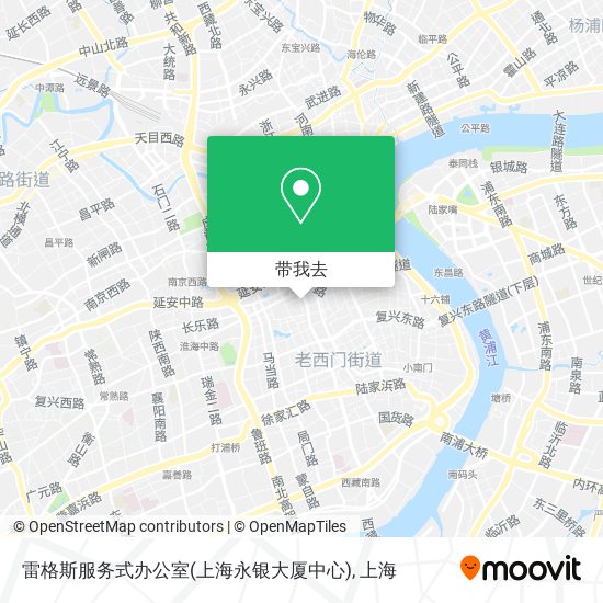 雷格斯服务式办公室(上海永银大厦中心)地图