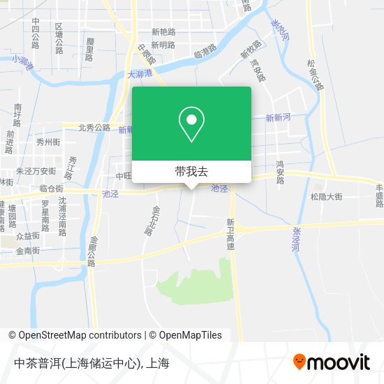 中茶普洱(上海储运中心)地图
