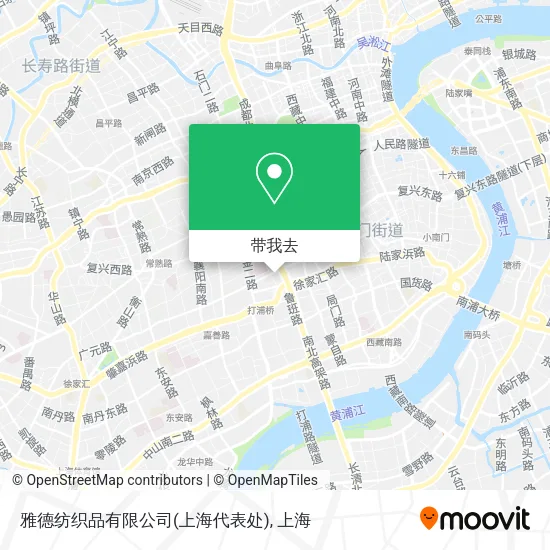 雅德纺织品有限公司(上海代表处)地图