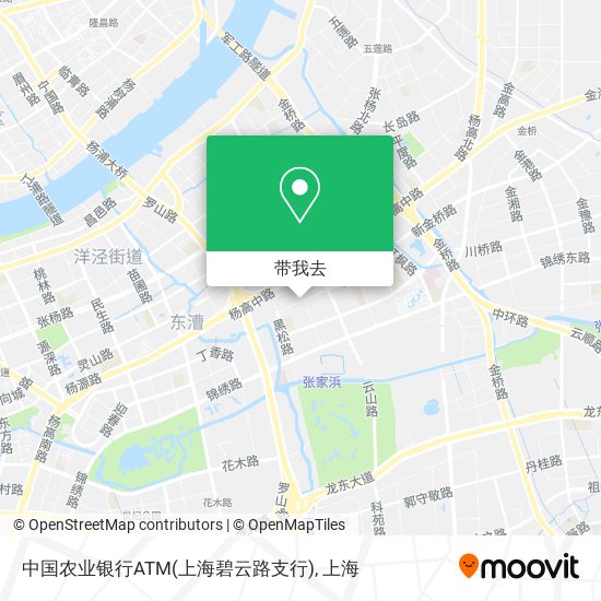 中国农业银行ATM(上海碧云路支行)地图