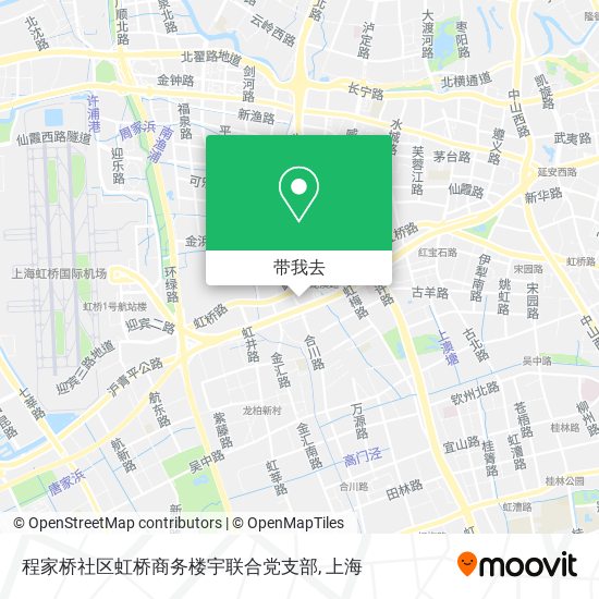 程家桥社区虹桥商务楼宇联合党支部地图