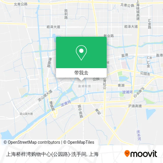 上海桥梓湾购物中心(公园路)-洗手间地图