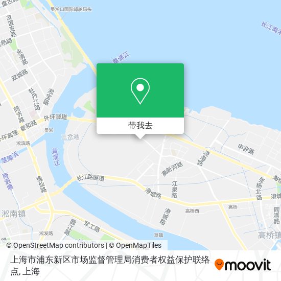 上海市浦东新区市场监督管理局消费者权益保护联络点地图