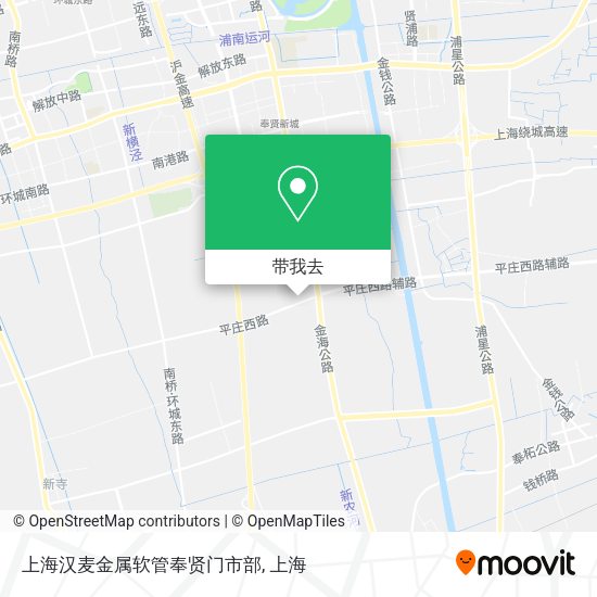 上海汉麦金属软管奉贤门市部地图