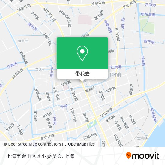 上海市金山区农业委员会地图