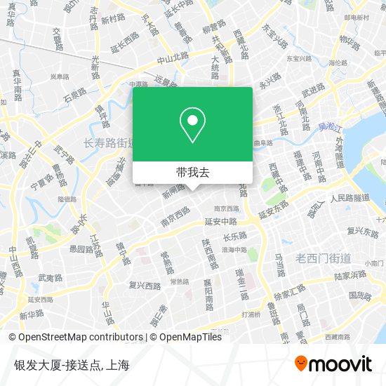 银发大厦-接送点地图