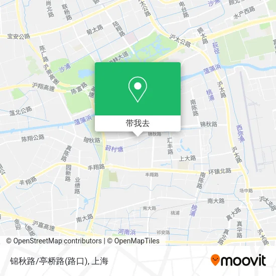 锦秋路/亭桥路(路口)地图