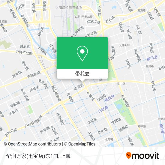 华润万家(七宝店)东1门地图