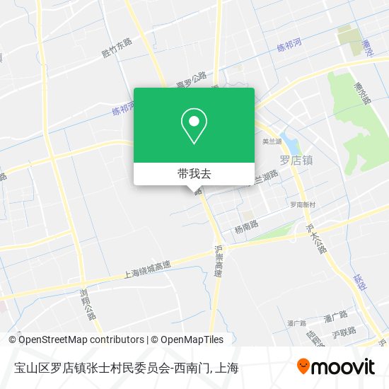 宝山区罗店镇张士村民委员会-西南门地图