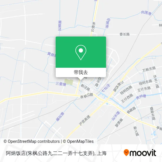 阿炳饭店(朱枫公路九二二一弄十七支弄)地图