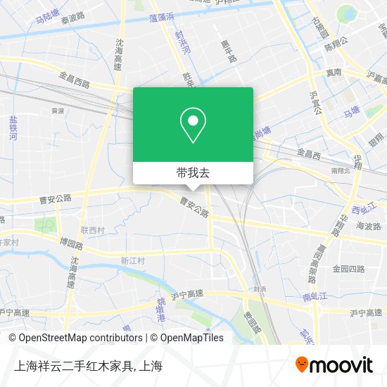 上海祥云二手红木家具地图