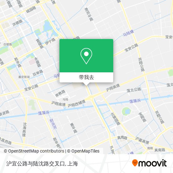 沪宜公路与陆沈路交叉口地图