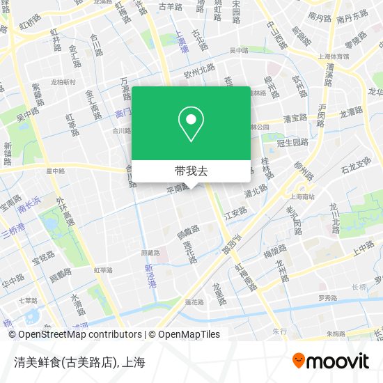 清美鲜食(古美路店)地图