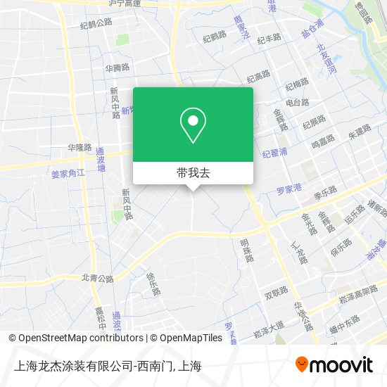 上海龙杰涂装有限公司-西南门地图