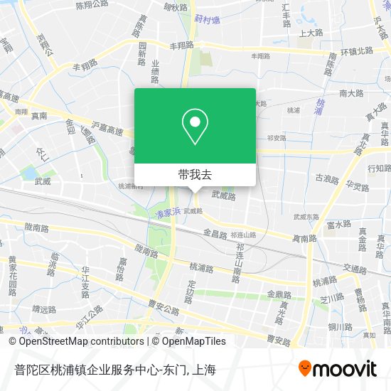 普陀区桃浦镇企业服务中心-东门地图