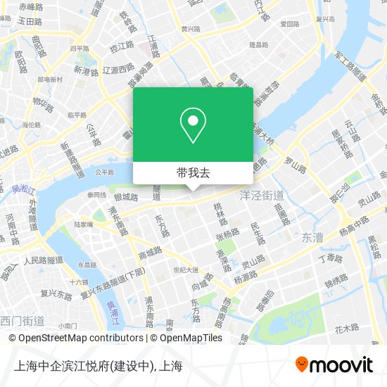 上海中企滨江悦府(建设中)地图