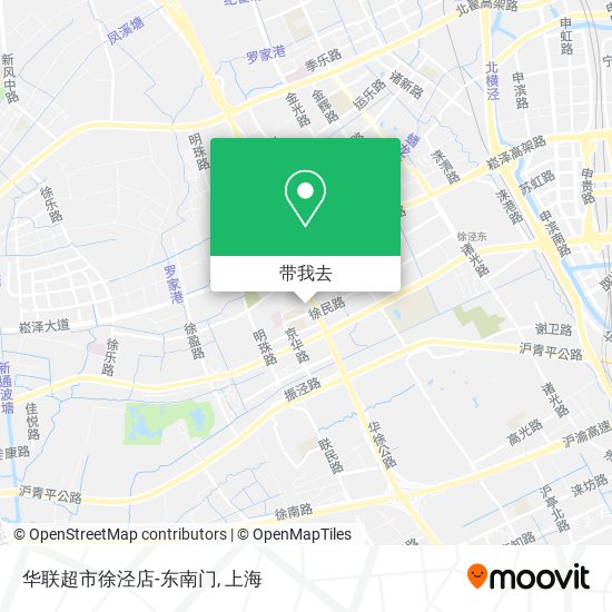 华联超市徐泾店-东南门地图
