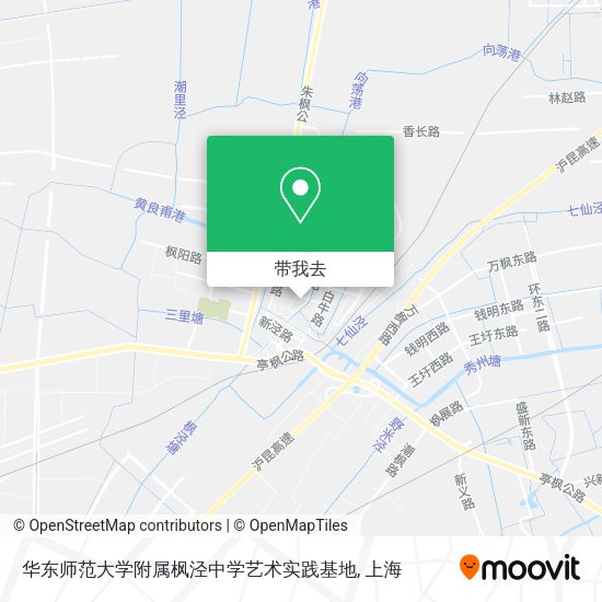华东师范大学附属枫泾中学艺术实践基地地图