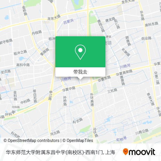 华东师范大学附属东昌中学(南校区)-西南1门地图