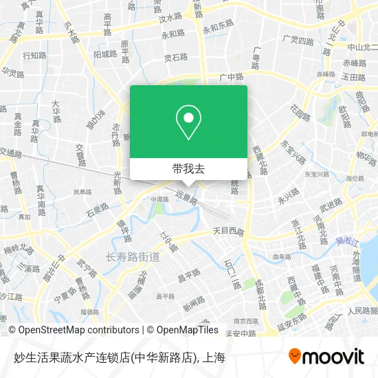 妙生活果蔬水产连锁店(中华新路店)地图