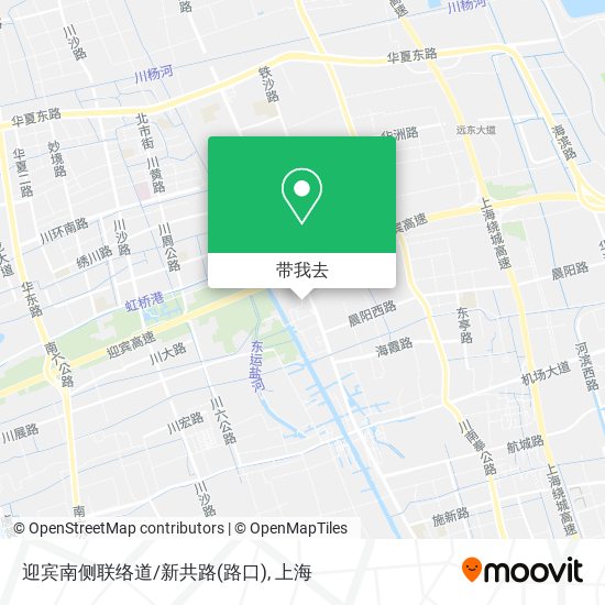 迎宾南侧联络道/新共路(路口)地图