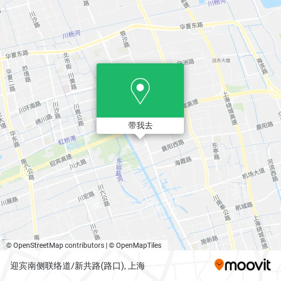 迎宾南侧联络道/新共路(路口)地图