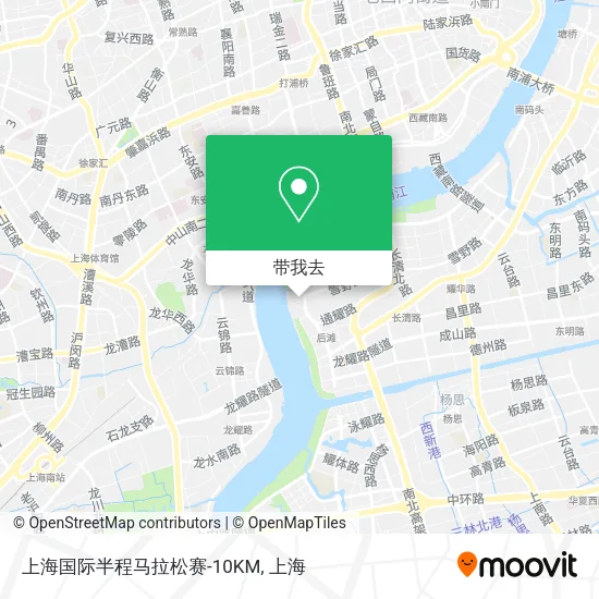 上海国际半程马拉松赛-10KM地图