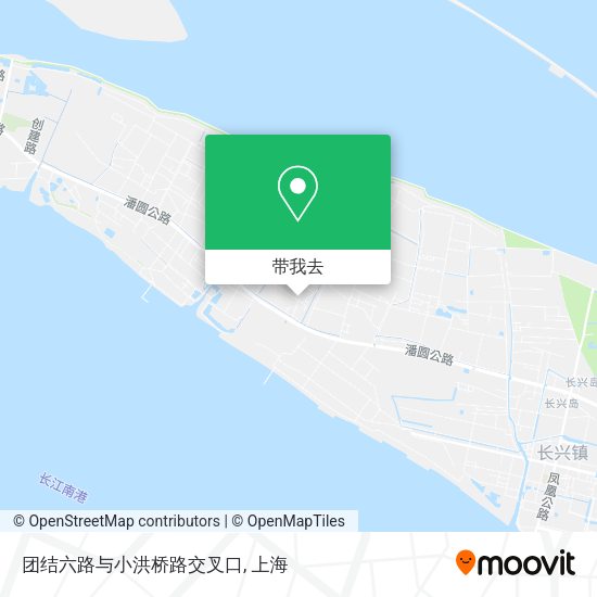 团结六路与小洪桥路交叉口地图