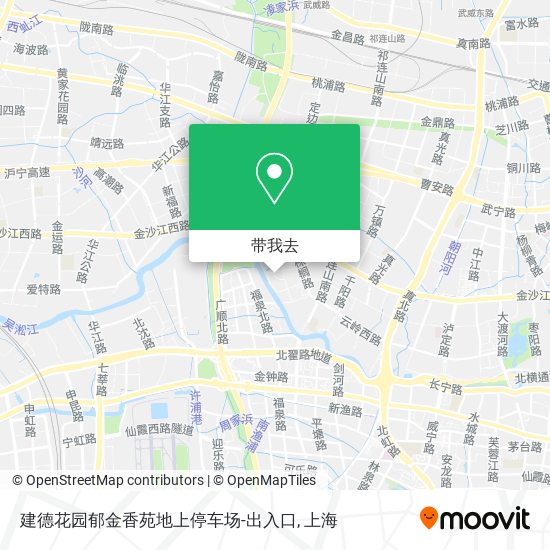 建德花园郁金香苑地上停车场-出入口地图