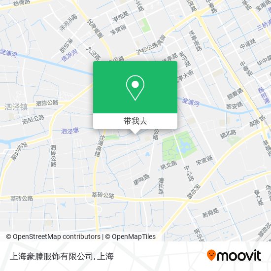 上海豪滕服饰有限公司地图