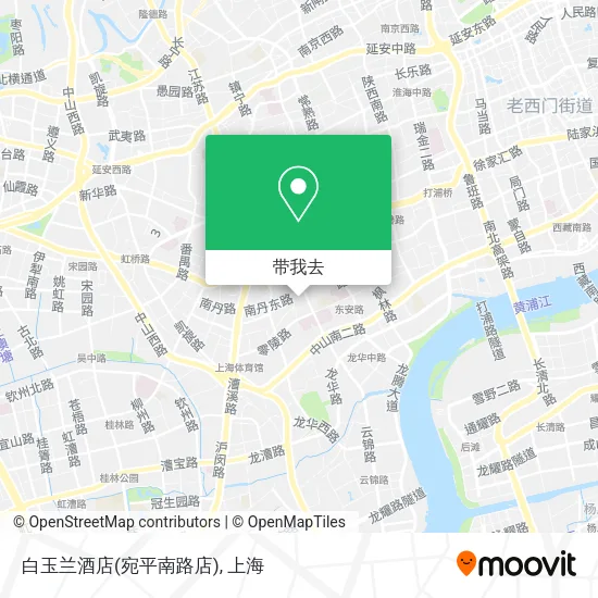 白玉兰酒店(宛平南路店)地图