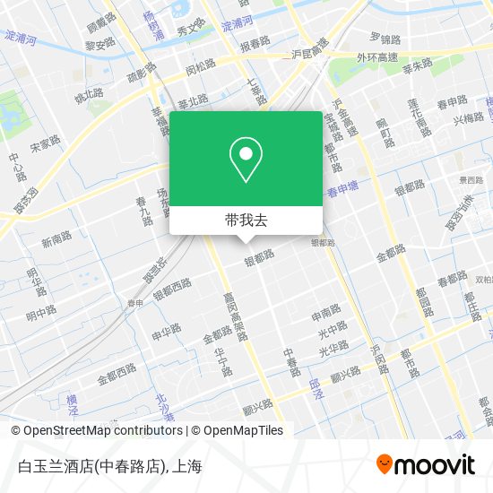 白玉兰酒店(中春路店)地图