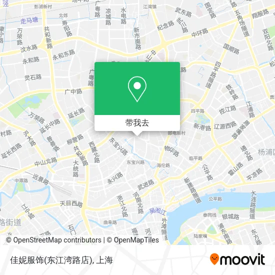 佳妮服饰(东江湾路店)地图