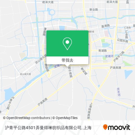 沪青平公路4501弄曼得琳纺织品有限公司地图
