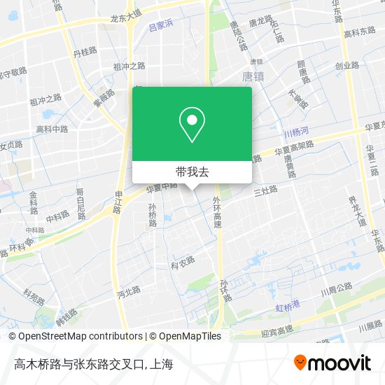 高木桥路与张东路交叉口地图