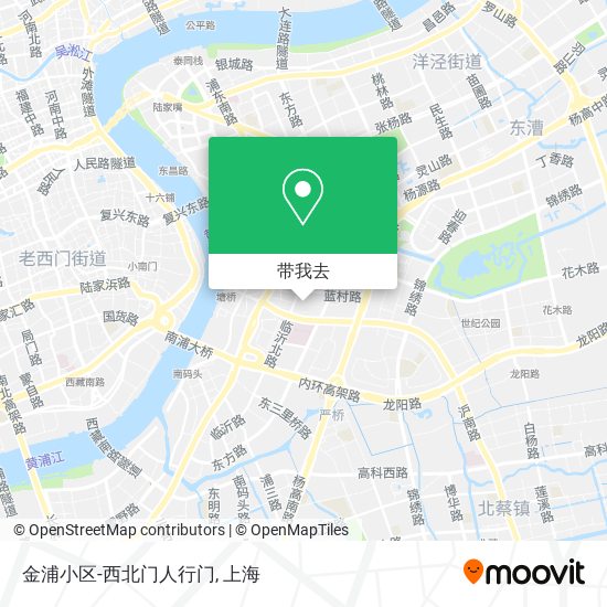 金浦小区-西北门人行门地图