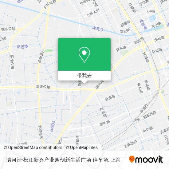 漕河泾·松江新兴产业园创新生活广场-停车场地图